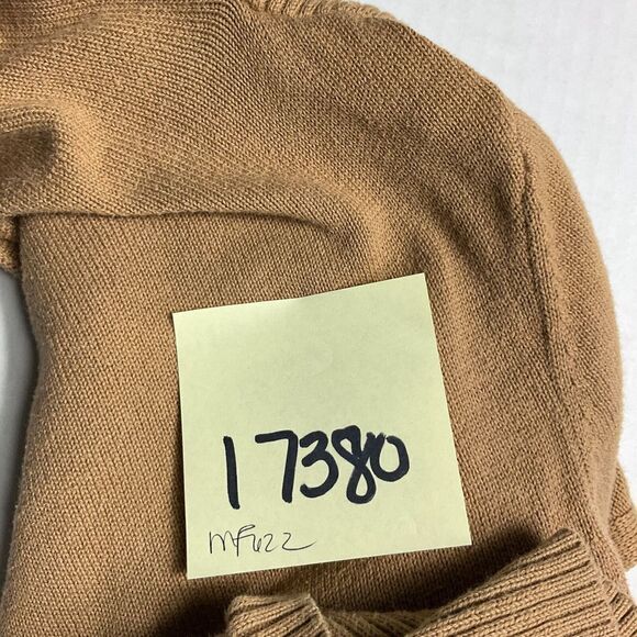 Kenneth  Cole New York Womens Open Front Cardigan Beige Zip Waist Sweater XS - Picture 9 of 11